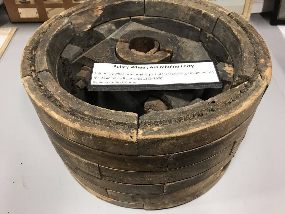 Wooden Pulley from 1880 ferry crossing